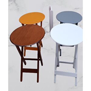 Çanta Zigon 90137 Oval Dörtlü Model Ahşap Mdf Gri Ceviz Beyaz Hardal Renk Uyum