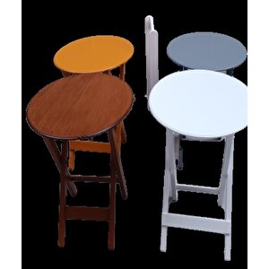 Çanta Zigon 90137 Oval Dörtlü Model Ahşap Mdf Gri Ceviz Beyaz Hardal Renk Uyum