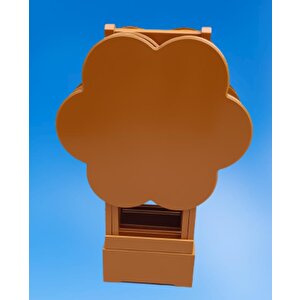 Çanta Zigon 90116 Papatya Dörtlü Model Ahşap Mdf Hardal Renk Uyumu El Yapımı