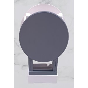 Çanta Zigon 90121 Sehpa Oval Model İkili Takım Mdf Gri-beyaz Renk Uyumu El Yapımı