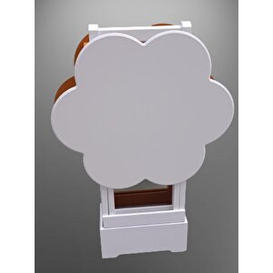 Çanta Zigon 90098 Sehpa Papatya Model 2li Tk Ahşap Mdf Hardal-beyaz Uyum El Yapım