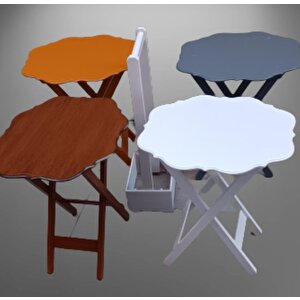 Çanta Zigon 90095 Yonca 4 Lü Model Mdf 4renk Ceviz-hardal-beyaz Ve Gri Renk Uyum