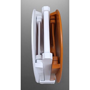 Çanta Zigon 90119 Sehpa Oval Model 2ili Takım Mdf Hardal-beyaz Renk Uyum El Yapım