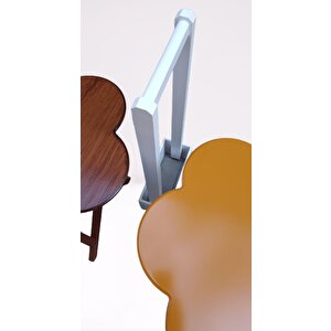 Çanta Zigon 90097 Papatya Model 2li Tk Ahşap Mdf Hardal Ceviz Renk Uyum El Yapım