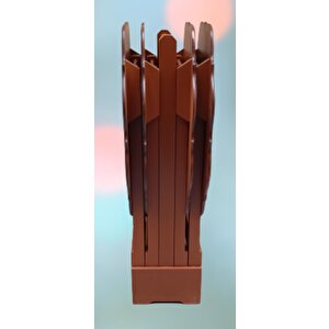 Çanta Zigon 90093 Yonca Takım Dörtlü Model Ahşap Mdf Parlak Ceviz Renk El Yapım