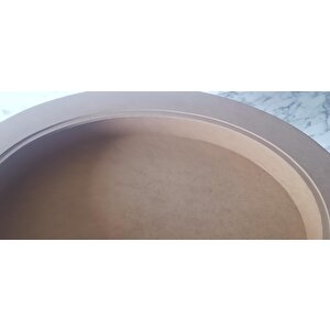 Hobi Adn 90186 Ahşap Kayın Mdf Ham Sehpa Rölyef Oval Ayak Ölçüyu Değiştirilebilir