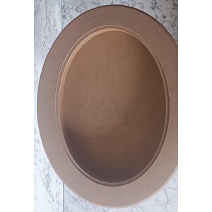 Hobi Adn 90186 Ahşap Kayın Mdf Ham Sehpa Rölyef Oval Ayak Ölçüyu Değiştirilebilir