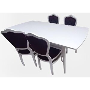Masa Sandalye 90156 Tk Kayın Klasik Aslan Ayak Model Suntalam Açıl Masa El Yapım