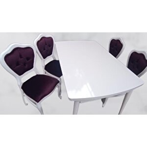 Masa Sandalye 90156 Tk Kayın Klasik Aslan Ayak Model Suntalam Açıl Masa El Yapım