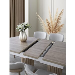 Lotus Modern Açılır Yemek Masası 90x170cm (sandalyeler Fi̇yata Dahi̇l Deği̇ldi̇r.)