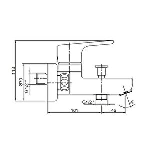 Eca Luna Banyo Bataryası + Eca Fırat Mafsallı Duş Seti Banyo Üst Takımı