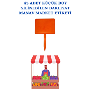 45 Adet Küçük Boy Yaz Sil Sapla Bakliyat Etiketliği Manav Etiketliği Pazarcı Etiketi