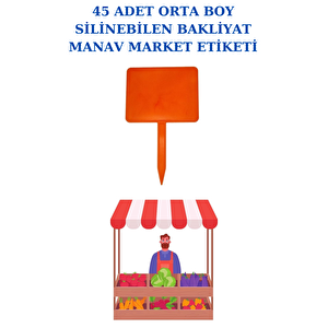 100 Adet Orta Boy Yaz Sil Sapla Bakliyat Etiketliği Manav Etiketliği Pazarcı Etiketi
