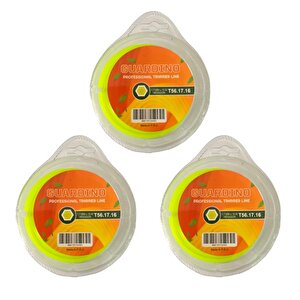 Kenar Kesme Misina Altı Köşe 1.7mm 15m Yeşil 3lü Paket