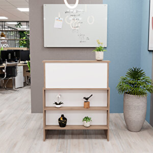 Kalender Dekor Venüs 90 Cm. Çekmeceli Karşılama Bankosu, Banko, Sekreter Ofis Masası VN02