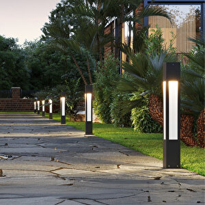 Aka030 Serisi Bahçe Peyzaj Yürüyüş Yolu Aydınlatma Bollard 75 Cm