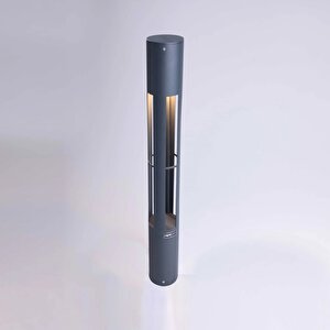 Aka060 Oval Alüminyum Gövdeli Bahçe Aydınlatma Bollard