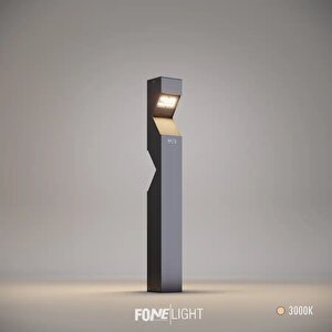 Dualluz 100 cm LED Bahçe Aydınlatma Direği Antrasit Alüminyum IP65 Bollard Peyzaj Yürüyüş Yolu Aydınlatması 18x2W 3000K
