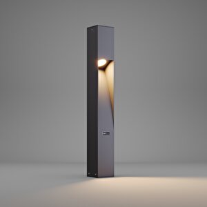 Aka040 Alüminyum Bahçe Aydınlatması Bollard 75 Cm
