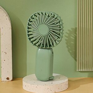 Kare Mini Fan, Yeşil, 15x8 Yeşil