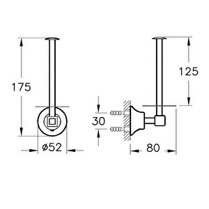 Juno Classic Yedek Tuvalet Kağıtlığı Krom A44425