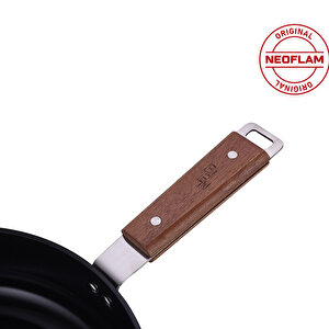 Neoflam Bien Black 20 Cm Wok Tava Indüksiyonlu Akasya Ağacı Saplı