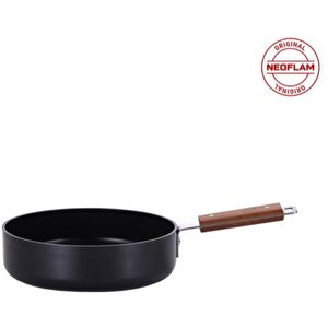 Bien Black 24 Cm Wok Tava Indüksiyonlu Akasya Ağacı Saplı