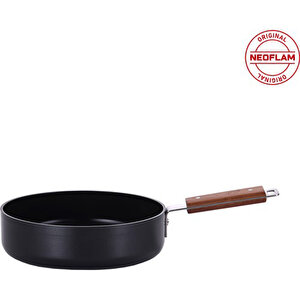 Neoflam Bien Black 24 Cm Wok Tava Indüksiyonlu Akasya Ağacı Saplı