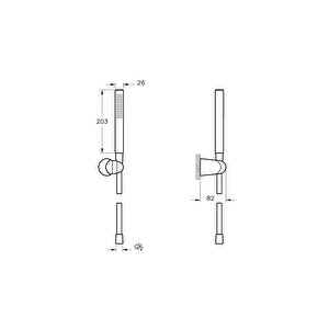 Sticx1f El Duş Takımı A45710