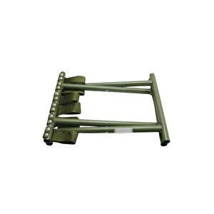 T.concept Dekoratif Rahat Konforlu Katlanabilir Metal Kamp Taburesi