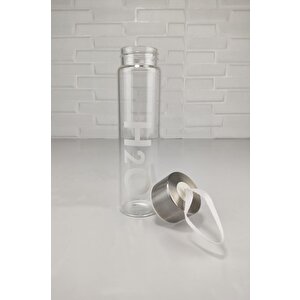 H2o Metal Kapaklı Cam Matara Beyaz - H2o81455 C1-1-18