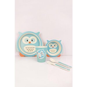 5 Parça Bambu Mama Yemek Takımı Baykuş Desenli – Thn30500 C1-1-18