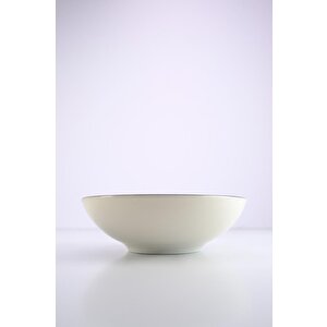 Lombardino Minimalist Modern Black Tekli Porselen Çorba Kasesi 15 Cm
