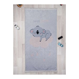 Koala Desenli Halı Yıkanabilir Kaymaz Taban Bebek Odası 6743c