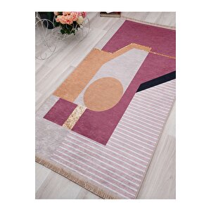 Dijital Baskılı Yıkanabilir Kaymaz Taban Salon Ve Oturma Odası Halısı 6746h 80x150 cm