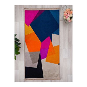 Dijital Baskılı Yıkanabilir Kaymaz Taban Salon Ve Oturma Odası Halısı 6752h 40x60 cm