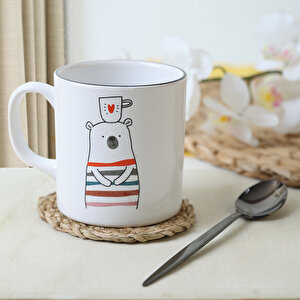 I Love Coffee Silindir Kupa 10 Cm