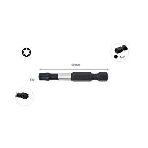 T30 50mm Darbeli Torx Bits Uç Cb/829tm