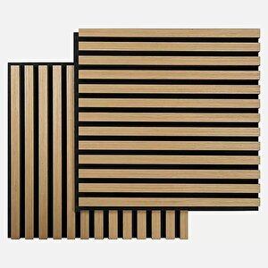 50x50cm 1 Adet Dekoratif Akustik Panel 3mm Keçe Ve 8mm Mdflam Salon Ofis Duvar Çıtası Paneli Kula