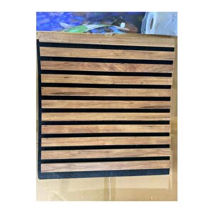 50x50cm 1 Adet Dekoratif Akustik Panel 3mm Keçe Ve 8mm Mdflam Salon Ofis Duvar Çıtası Paneli Kula