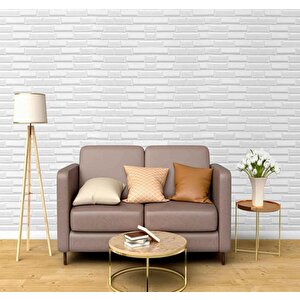 70x500cm 1 Adet 3,5 M2 Alan Kaplar Kendinden Yapışkanlı Beyaz Opak Ev Ofis  Duvar Paneli Kağıdı Nw55