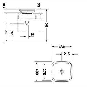 Durastyle Çanak Lavabo 43 Cm 0349430000