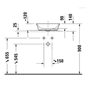 Duravit White Tulip Çanak Lavabo 43 Cm