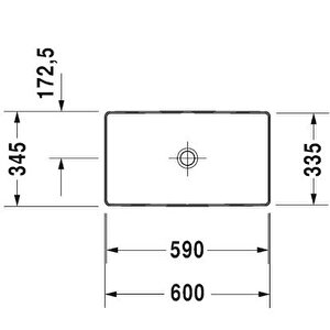 Durasquare Çanak Lavabo 60 Cm 2355600000
