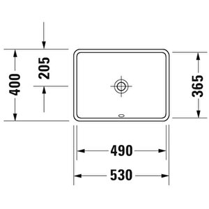 Starck 3 Tezgah Altı Lavabo 49 Cm 0305490000