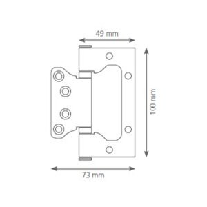 Palanmaz Menteşe Düz ( Yönsüz ) 2.2 Mm