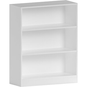 Ae-8001 Vi̇to 3 Raflı Küçük Kitaplık, Beyaz Suntalam, Ofis Mobilyaları, Oturma Odası, Yatak Odası