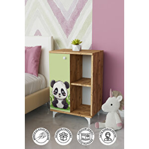 Friendly Panda 2 Raflı Tek Kapak Dolap