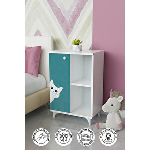 Nosy Cat 2 Raflı Tek Kapak Dolap