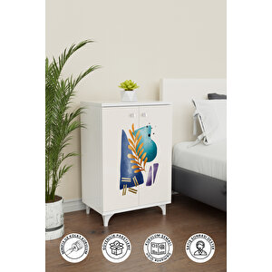 Virgo Renkli 2 Raflı Çok Amaçlı Dolap Mutfak Salon Ofis Dolabı